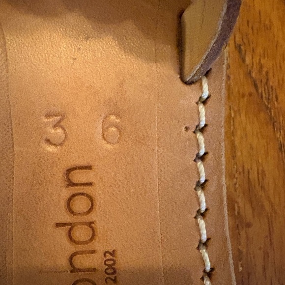 Laidback London Handmade Leather Beaded Sandals Women’s Size 36 (US 5–5.5) NWOT! - Picture 5 of 10